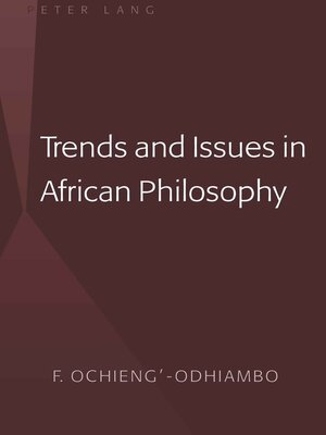 cover image of Trends and Issues in African Philosophy